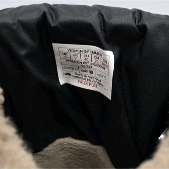 The North Face Shellista IV Mid WaterProof Winter Boots Women's Size 9 Black - Picture 7 of 8